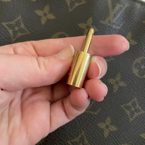 Louis Vuitton LOCK ONLY Authentic vintage brass DIY Necklace NO KEY Luggage - Picture 6 of 14